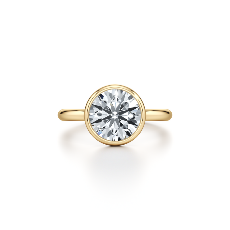 Audrey Bezel Solitaire Lab Diamond Engagement Ring image 6