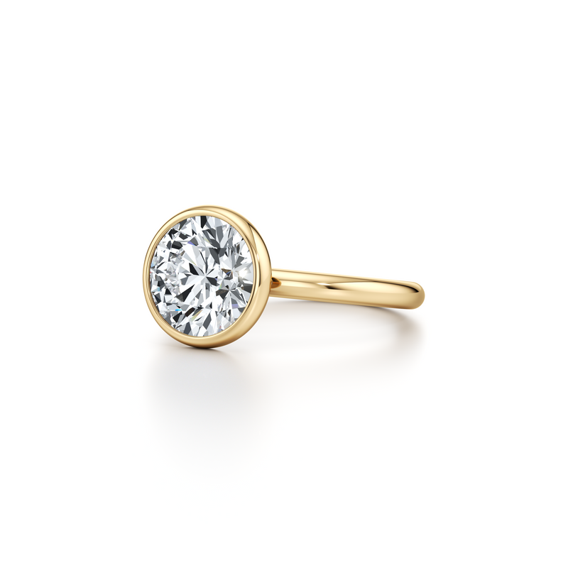 Audrey Bezel Solitaire Lab Diamond Engagement Ring image 7