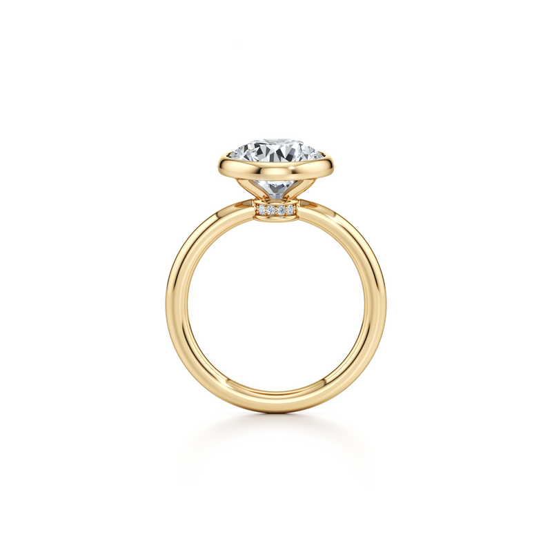 Audrey Bezel Solitaire Lab Diamond Engagement Ring image 9