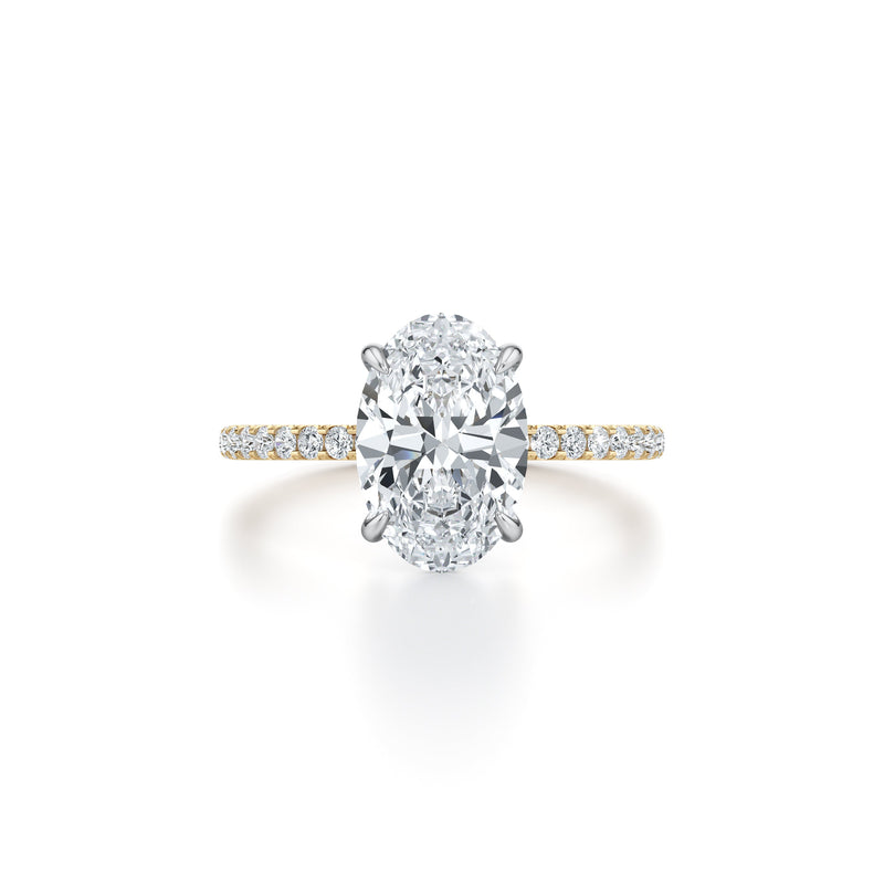 Audrey Oval Cut Solitaire Lab Diamond Engagement Ring image 1