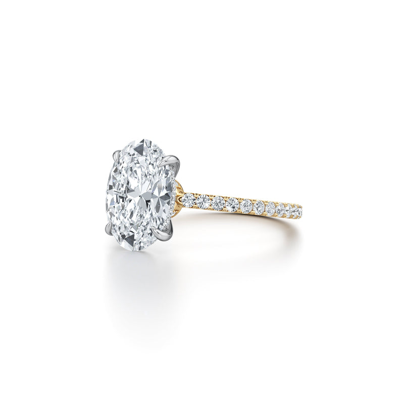 Audrey Oval Cut Solitaire Lab Diamond Engagement Ring image 2