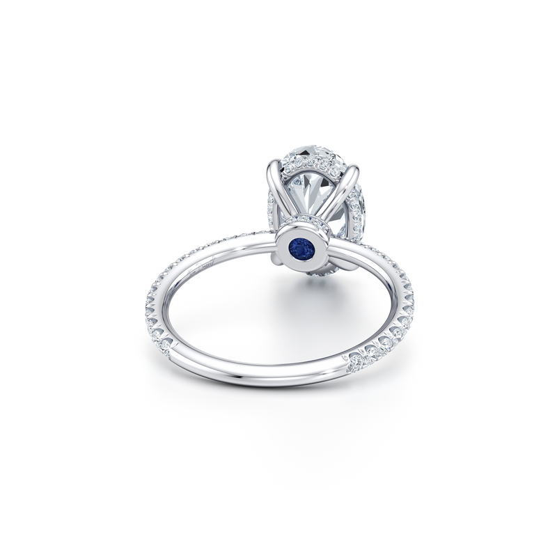 Audrey Oval Solitaire Lab Diamond Engagement Ring image 3