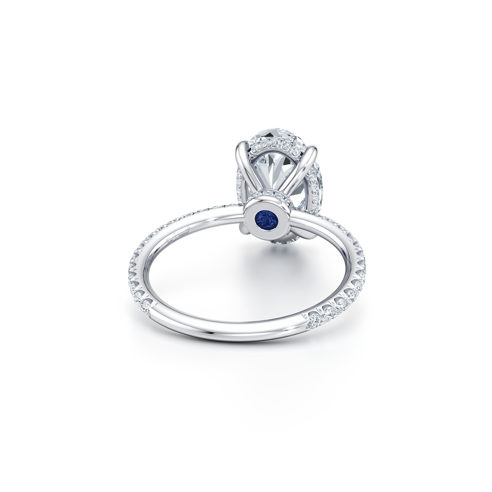 Audrey Oval Cut Solitaire Lab Diamond Engagement Ring image 3