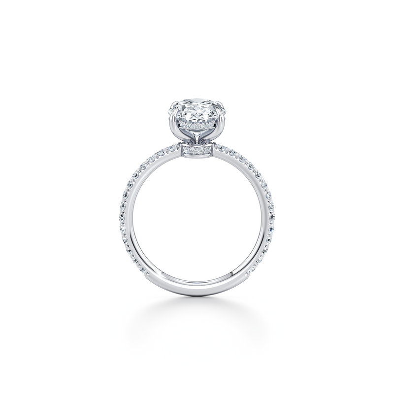 Audrey Solitaire Lab Diamond Engagement Ring image 100