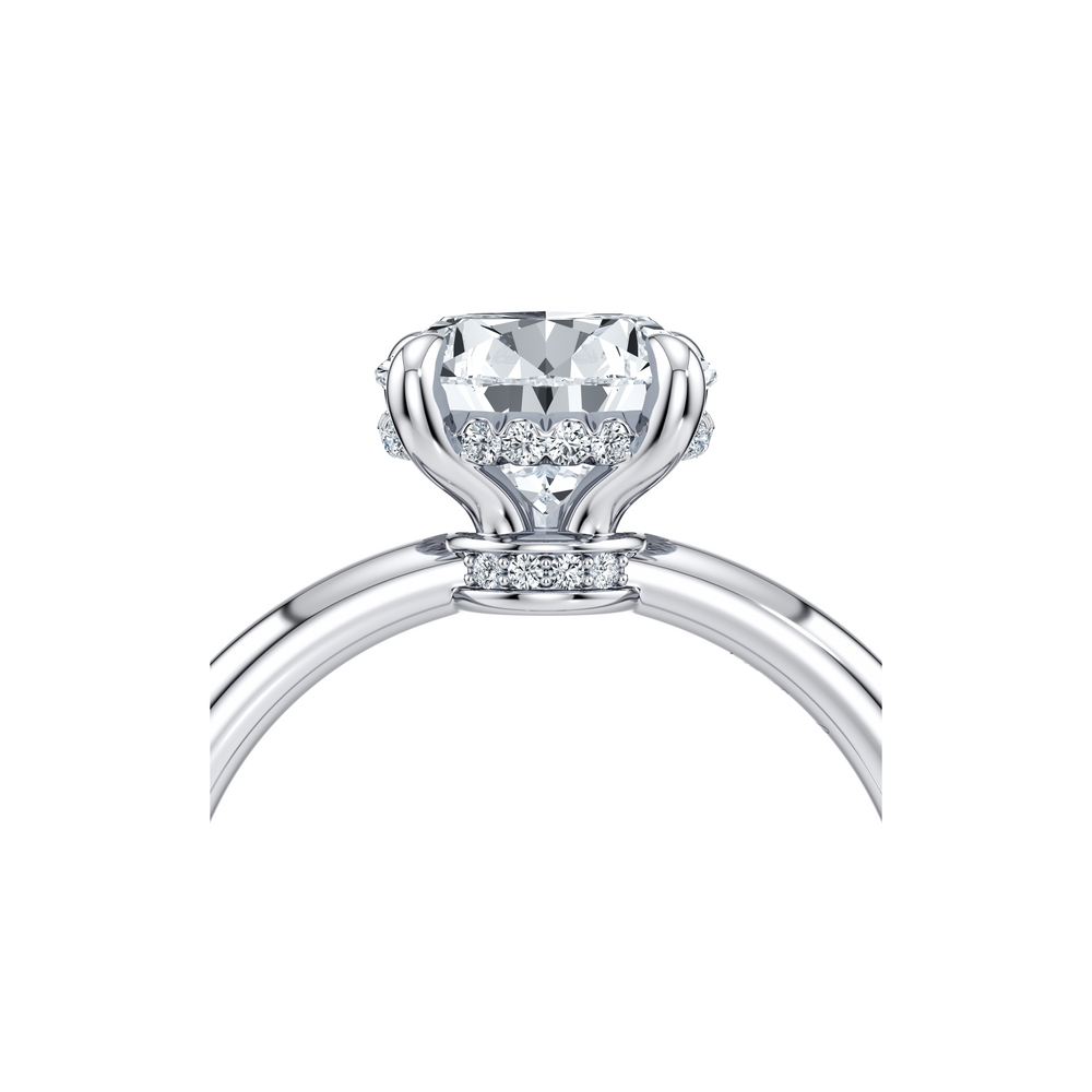 Audrey Pear Solitaire Lab Diamond Engagement Ring image 4