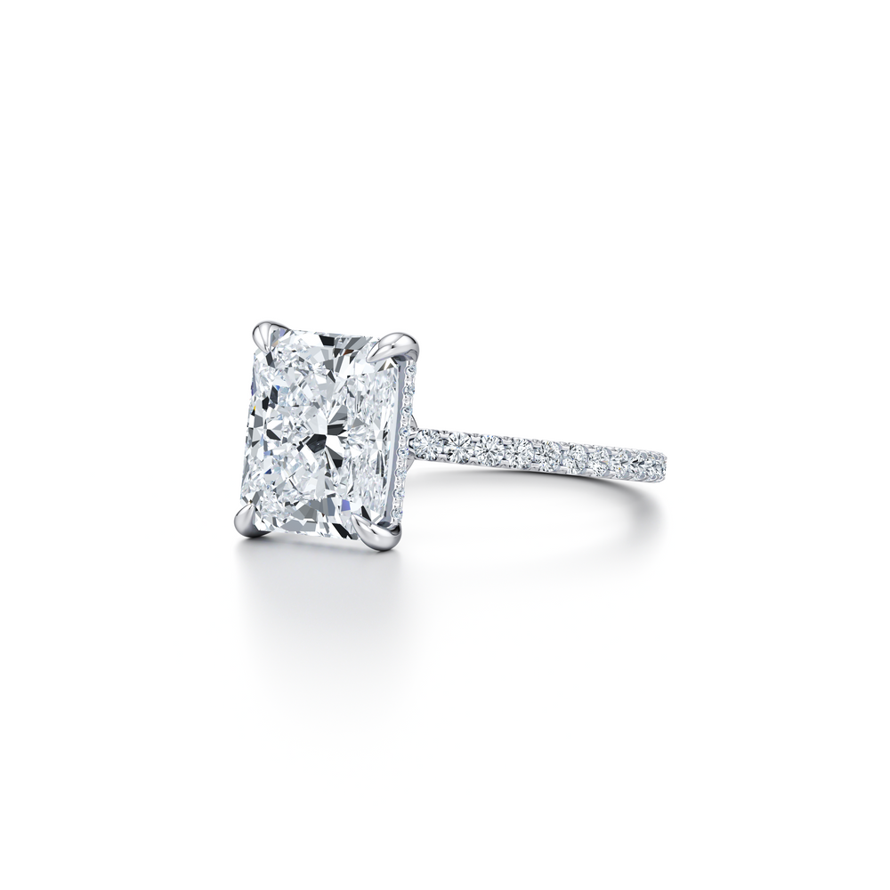Audrey Radiant Cut Solitaire Lab Diamond Engagement Ring image 2