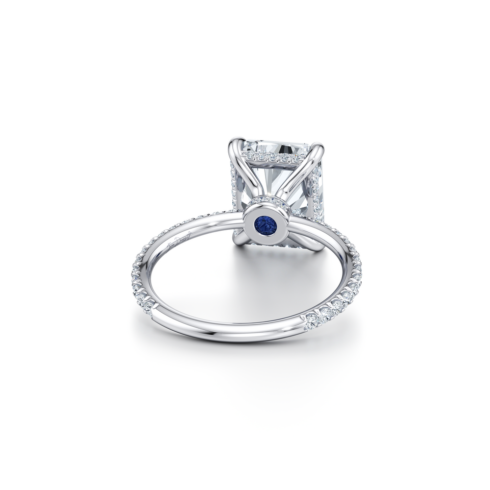 Audrey Radiant Cut Solitaire Lab Diamond Engagement Ring image 3
