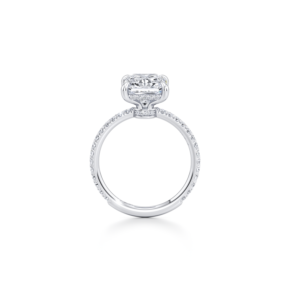 Audrey Radiant Cut Solitaire Lab Diamond Engagement Ring image 4
