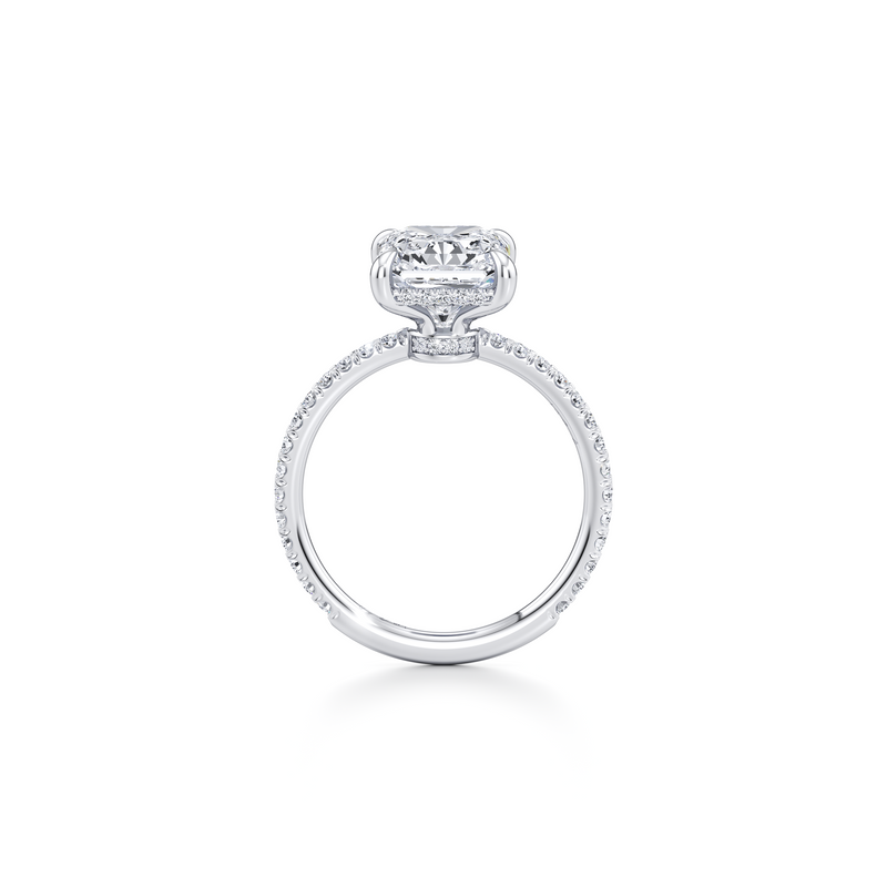 Audrey Radiant Cut Solitaire Lab Diamond Engagement Ring image 4