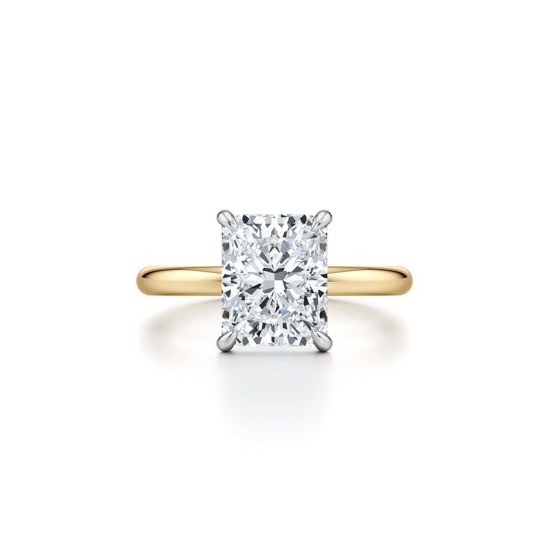Audrey Radiant Cut Solitaire Lab Diamond Engagement Ring image 1