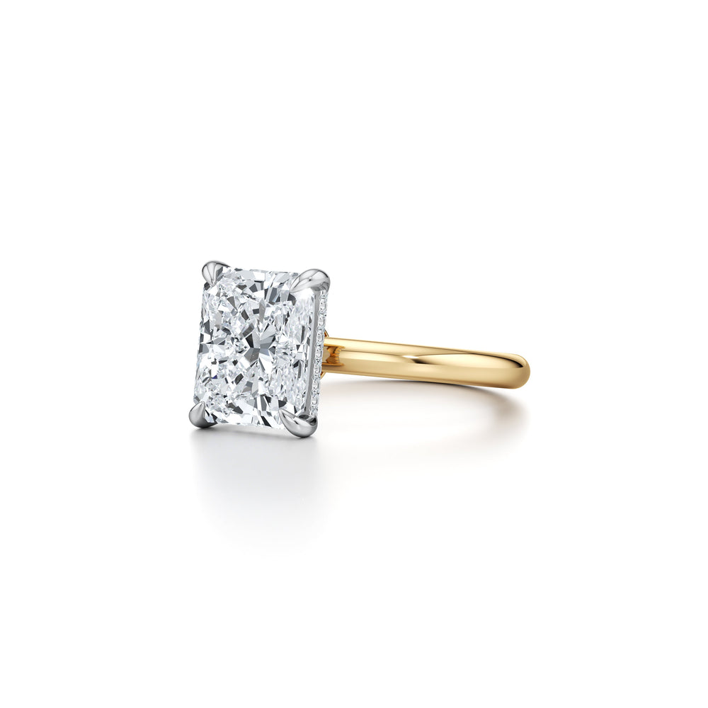 Audrey Radiant Cut Solitaire Lab Diamond Engagement Ring image 2