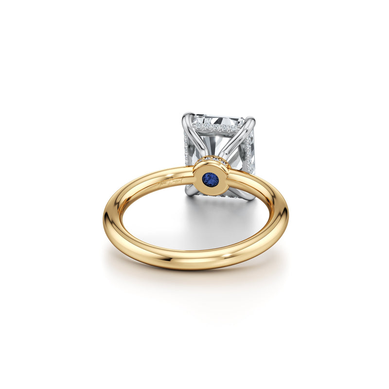 Audrey Radiant Cut Solitaire Lab Diamond Engagement Ring image 3