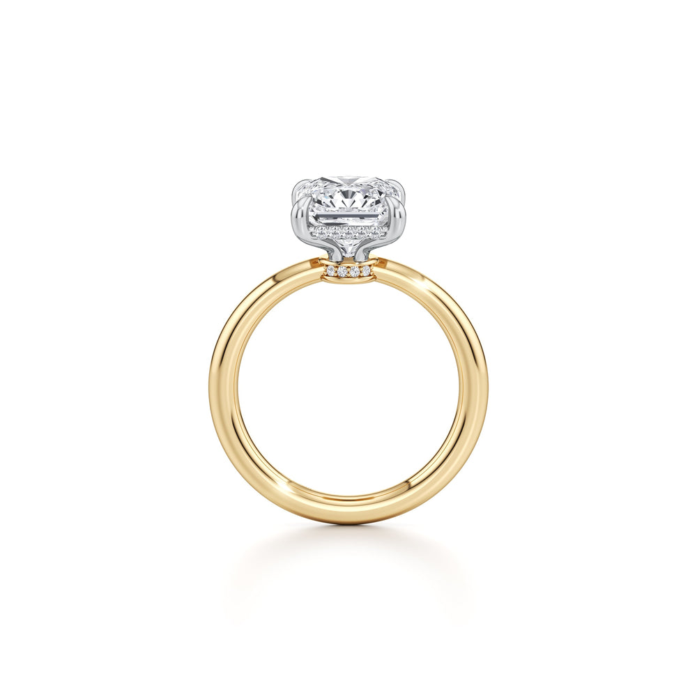 Audrey Radiant Cut Solitaire Lab Diamond Engagement Ring image 4