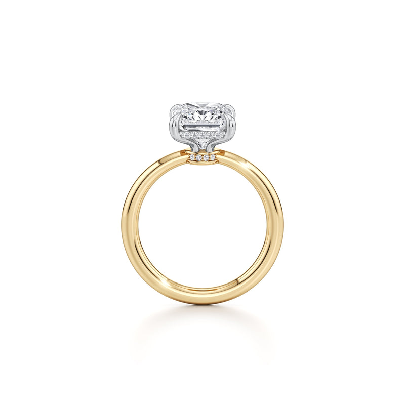 Audrey Radiant Cut Solitaire Lab Diamond Engagement Ring image 4