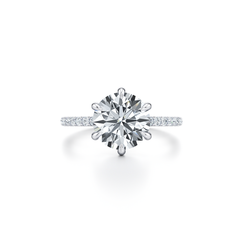 Audrey 6-Prong Solitaire Lab Diamond Engagement Ring image 1