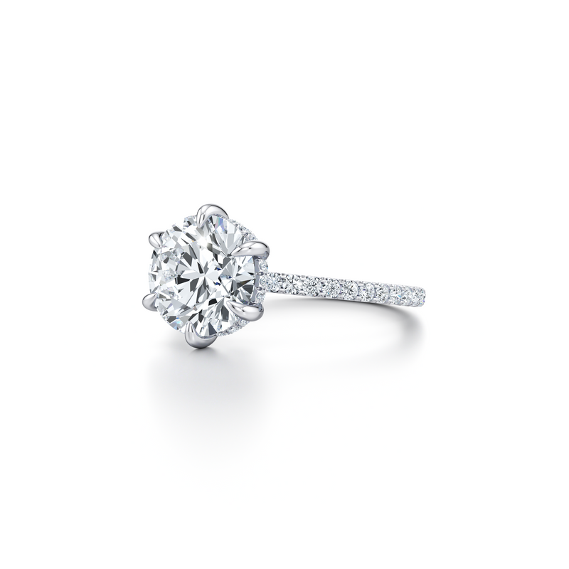 Audrey 6-Prong Solitaire Lab Diamond Engagement Ring image 2