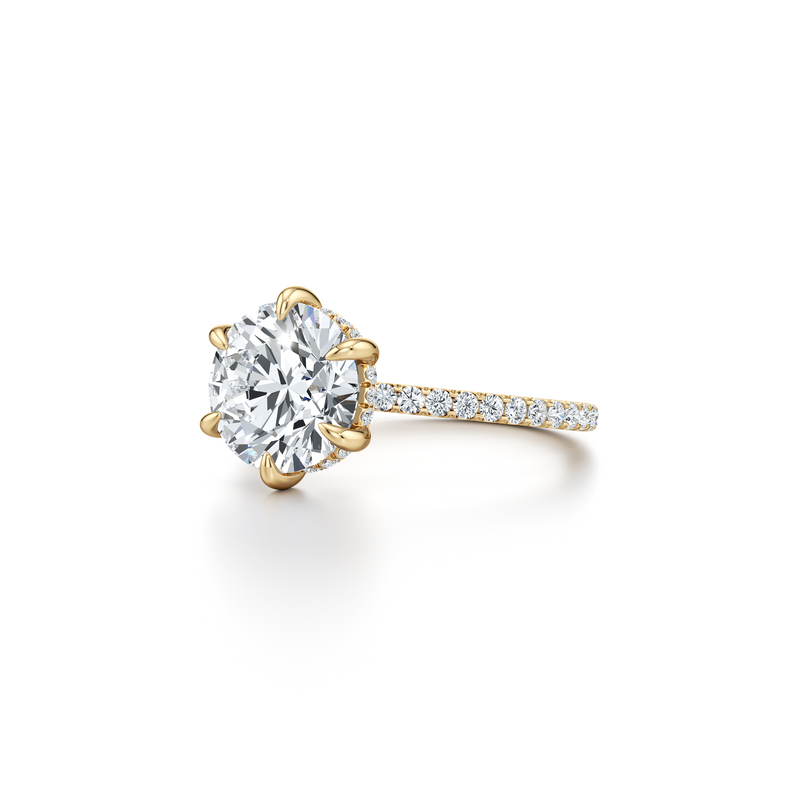 Audrey 6-Prong Solitaire Lab Diamond Engagement Ring image 6