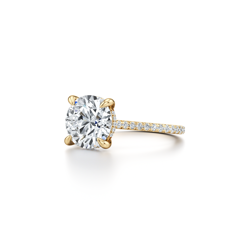Audrey Round Solitaire Lab Diamond Engagement Ring image 2