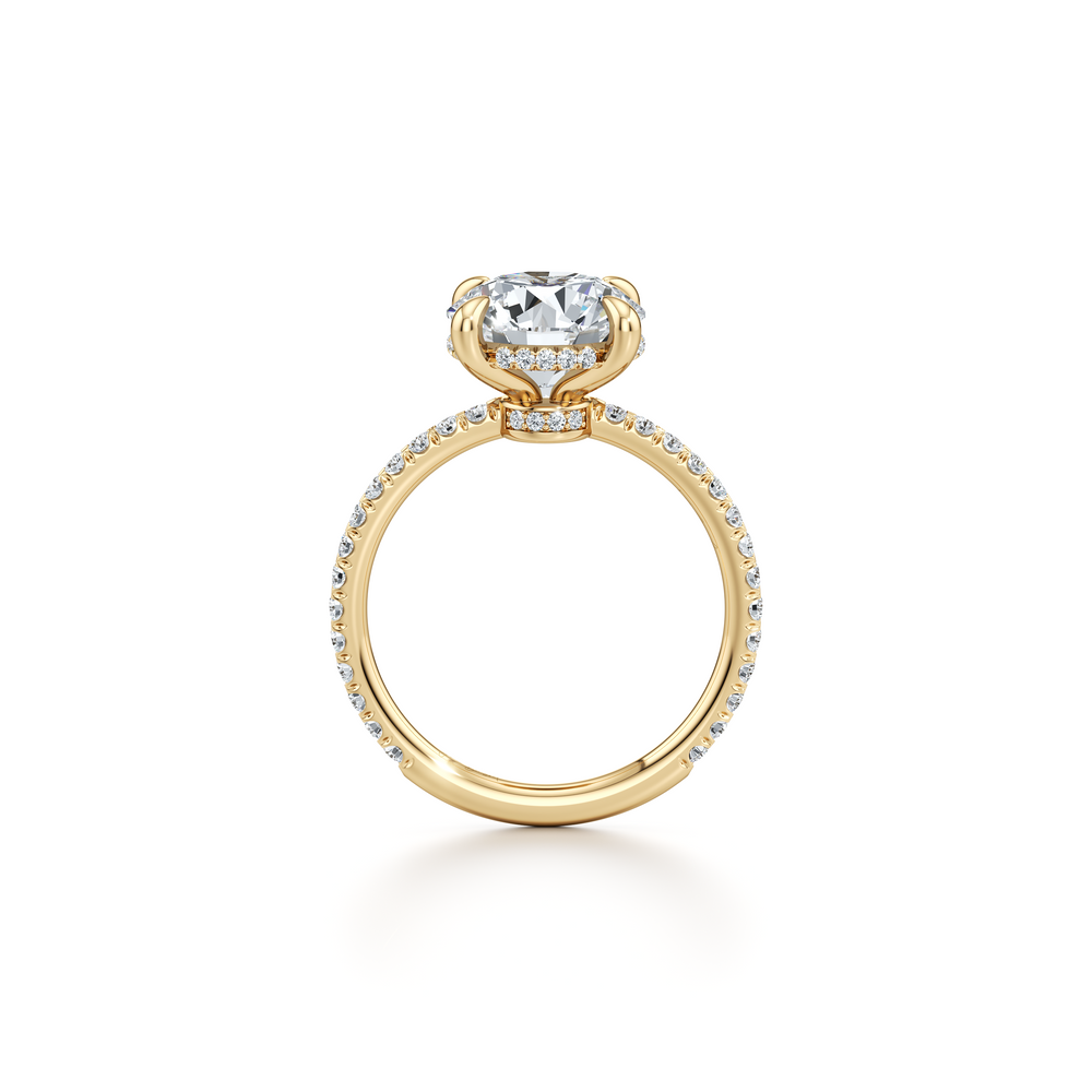 Audrey Round Solitaire Lab Diamond Engagement Ring image 4