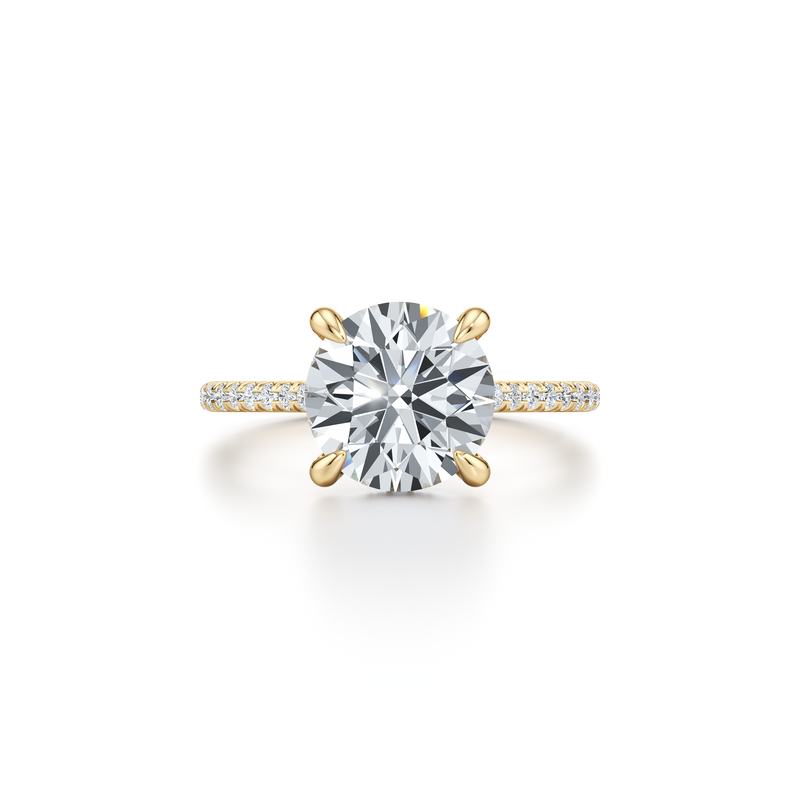 Audrey Round Solitaire Lab Diamond Engagement Ring image 1