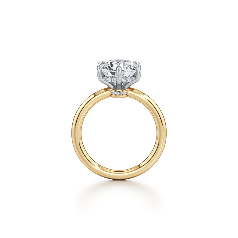 Audrey Round 6-Prong Solitaire Lab Diamond Engagement Ring image 4