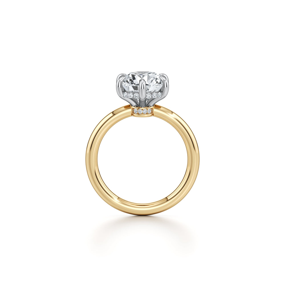 Audrey Round 6-Prong Solitaire Lab Diamond Engagement Ring image 4
