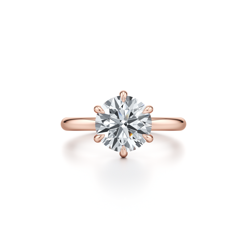Audrey 6-Prong Solitaire Lab Diamond Engagement Ring image 9