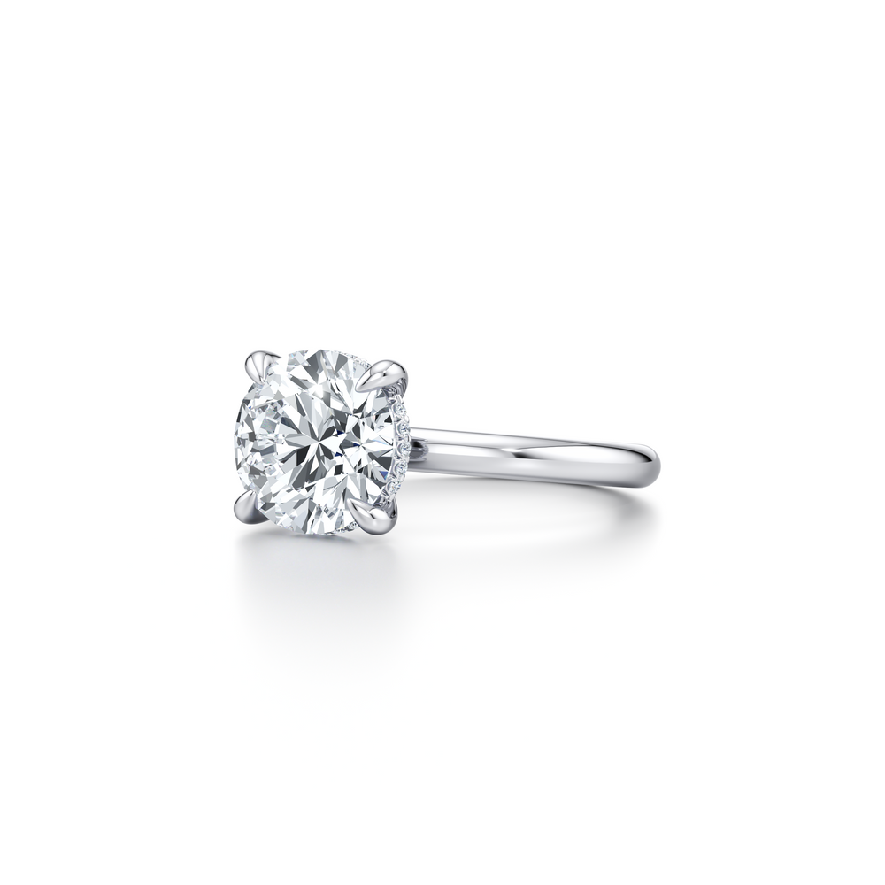 Audrey Round Solitaire Lab Diamond Engagement Ring image 2