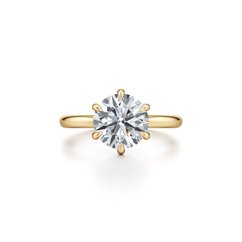 Audrey 6-Prong Solitaire Lab Diamond Engagement Ring image 5