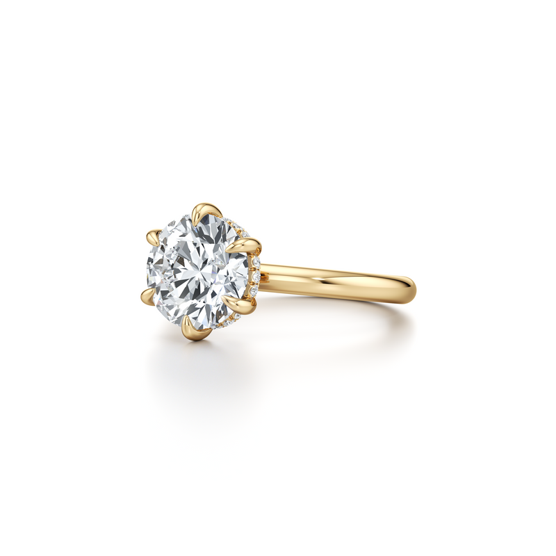 Audrey 6-Prong Solitaire Lab Diamond Engagement Ring image 6