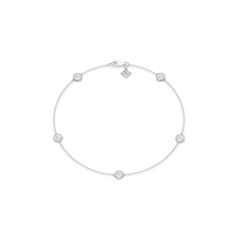 Dorée By The Yard  Round Brilliant Lab Diamond Bracelet image 1