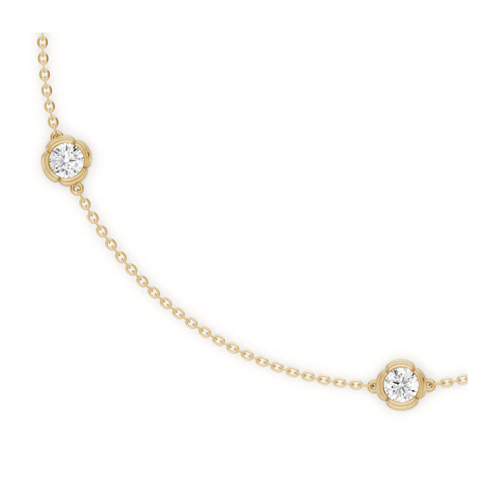 Dorée By The Yard  Round Brilliant Lab Diamond Bracelet image 6