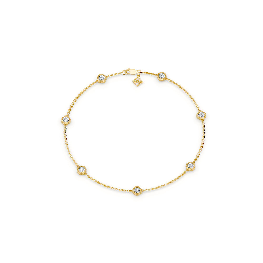Dorée By The Yard  Round Brilliant Lab Diamond Bracelet image 5
