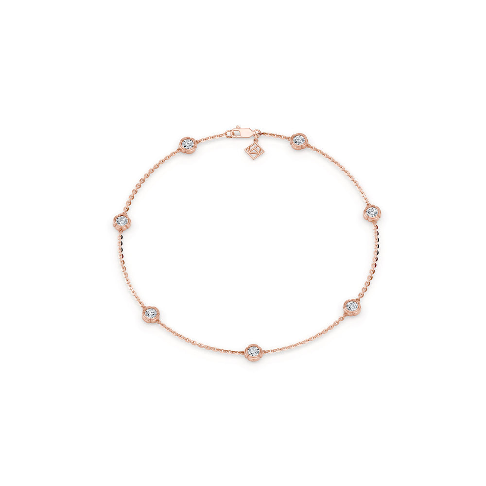 Dorée By The Yard  Round Brilliant Lab Diamond Bracelet image 9