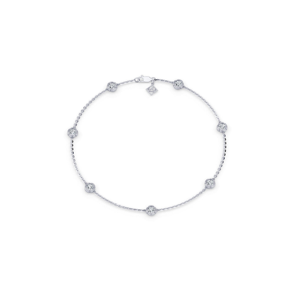 Dorée By The Yard  Round Brilliant Lab Diamond Bracelet image 1