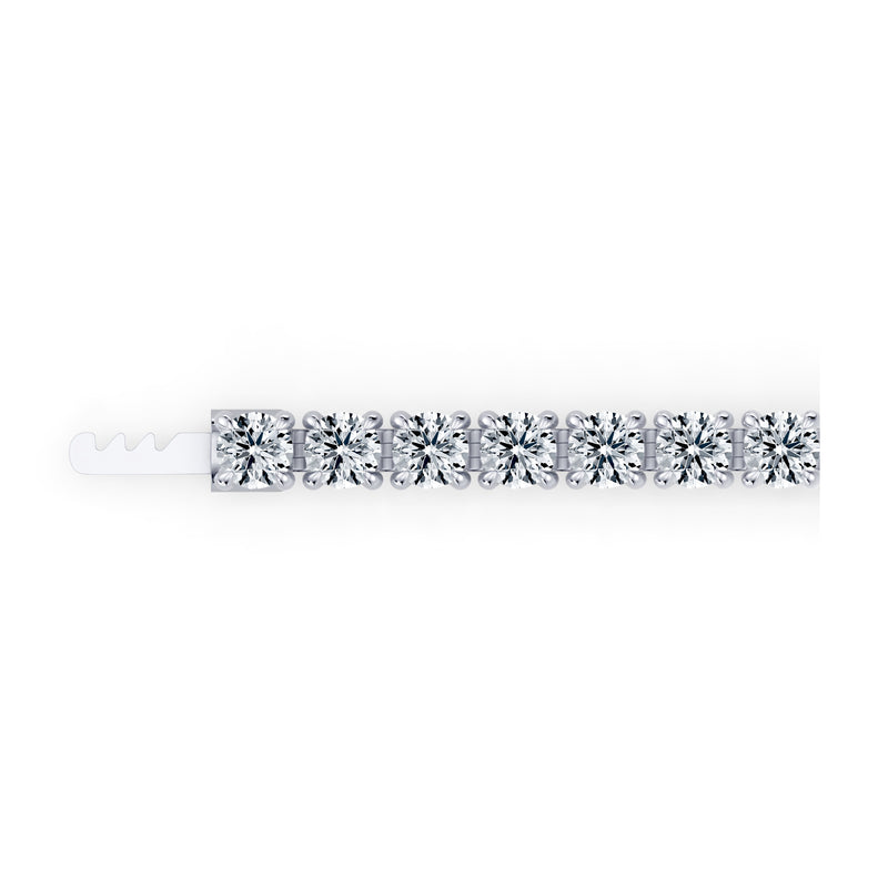 Olivia Round Brilliant Lab Diamond Tennis Bracelet image 4