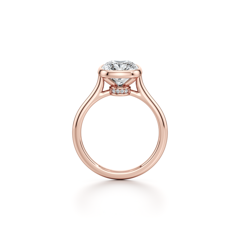 Chelsea Bezel Solitaire Lab Diamond Engagement Ring image 54