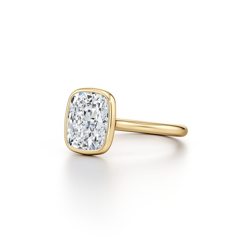 Chelsea Bezel Solitaire Lab Diamond Engagement Ring image 47