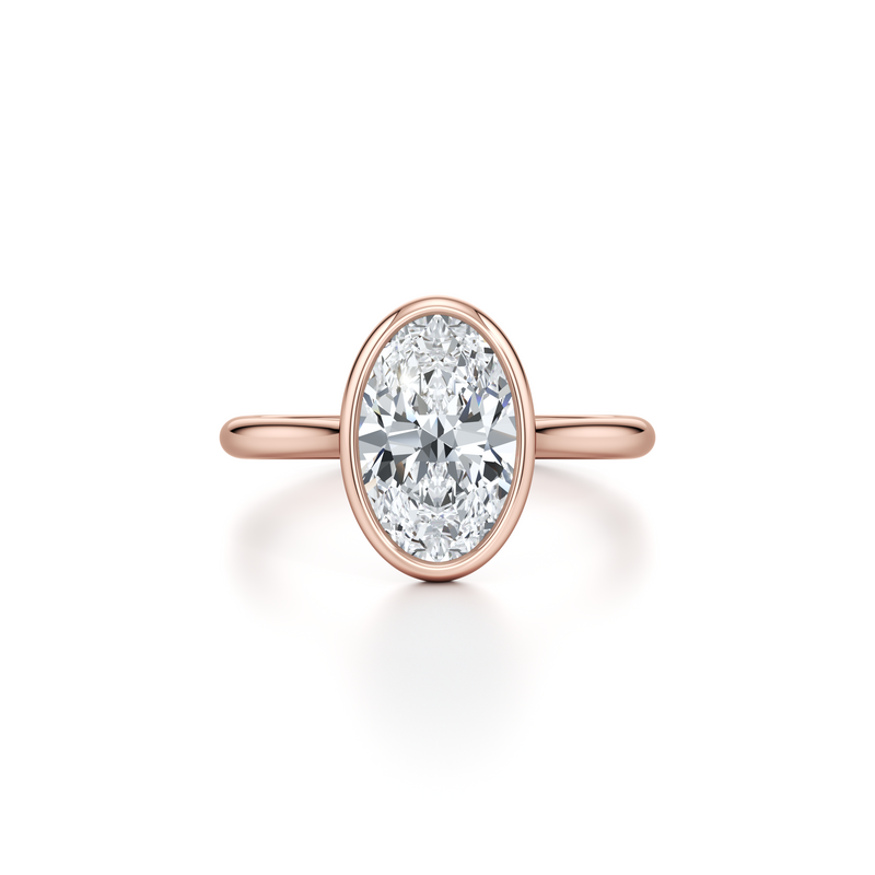 Chelsea Bezel Solitaire Lab Diamond Engagement Ring image 31