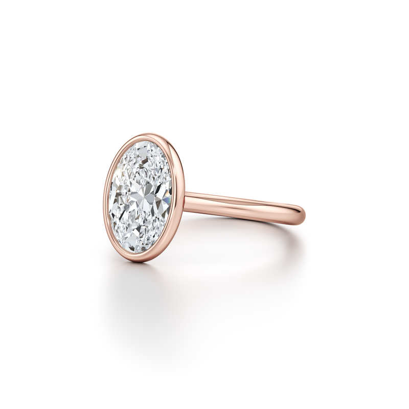 Chelsea Bezel Solitaire Lab Diamond Engagement Ring image 32