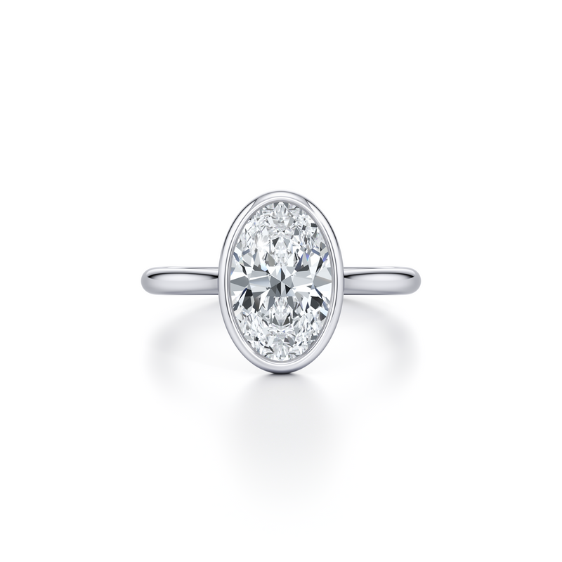 Chelsea Bezel Solitaire Lab Diamond Engagement Ring image 21