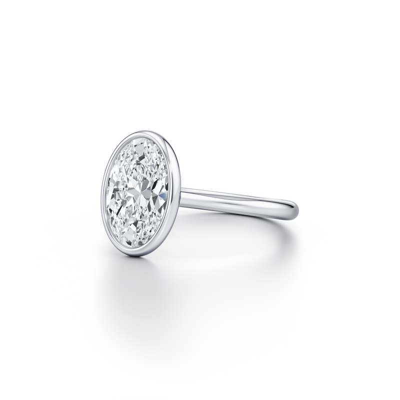 Chelsea Bezel Solitaire Lab Diamond Engagement Ring image 22