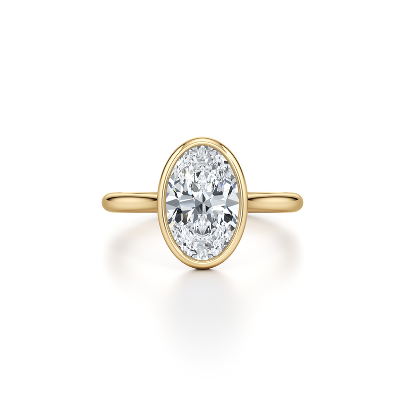 Chelsea Bezel Solitaire Lab Diamond Engagement Ring image 26