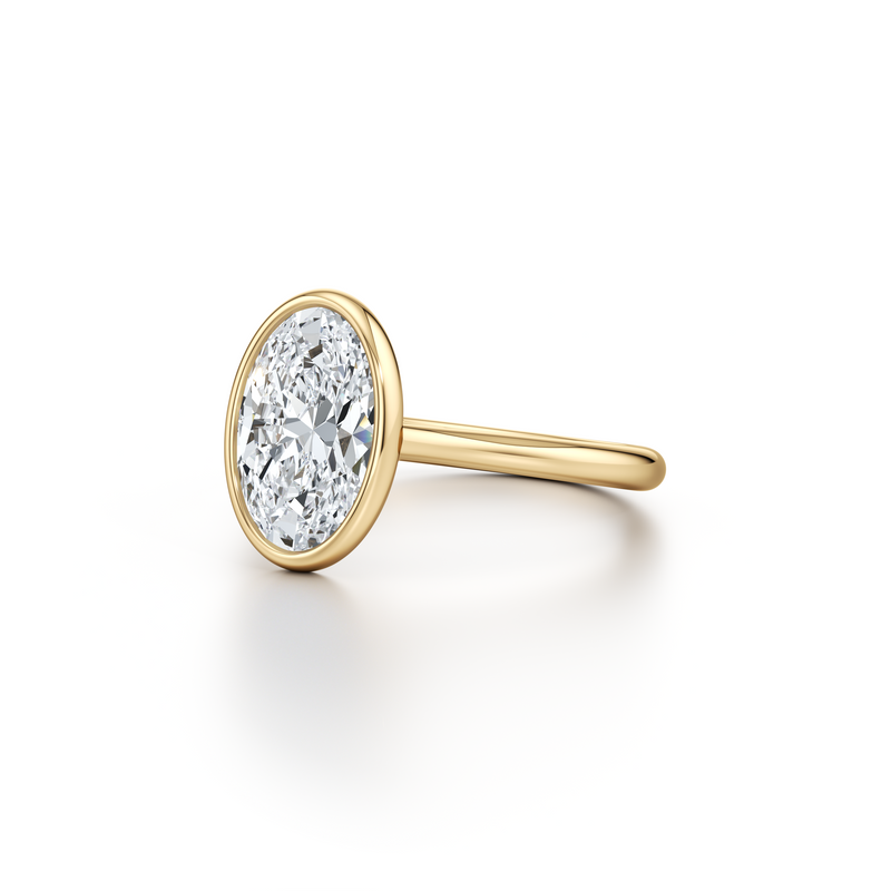 Chelsea Bezel Solitaire Lab Diamond Engagement Ring image 27