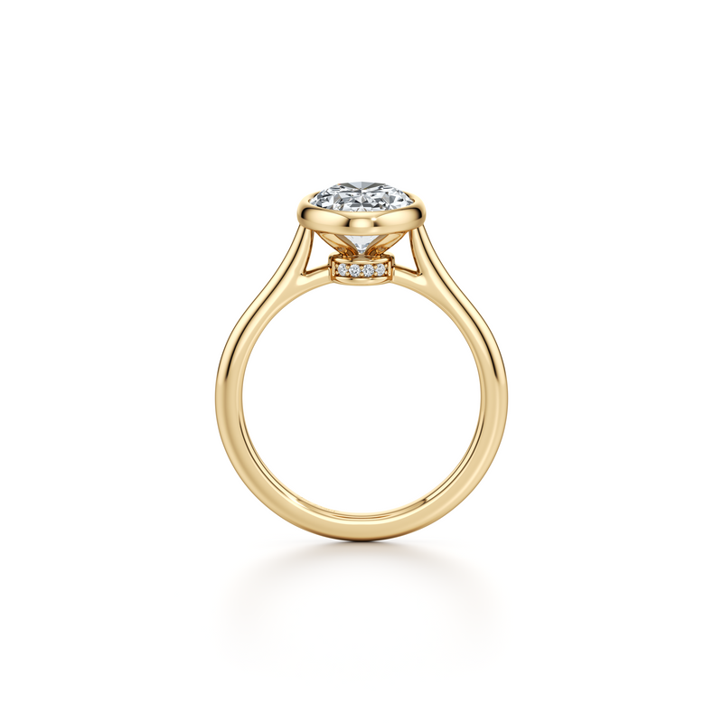 Chelsea Bezel Solitaire Lab Diamond Engagement Ring image 29