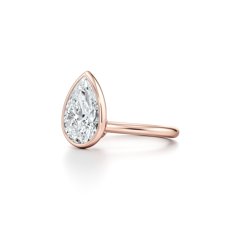 Chelsea Bezel Solitaire Lab Diamond Engagement Ring image 112
