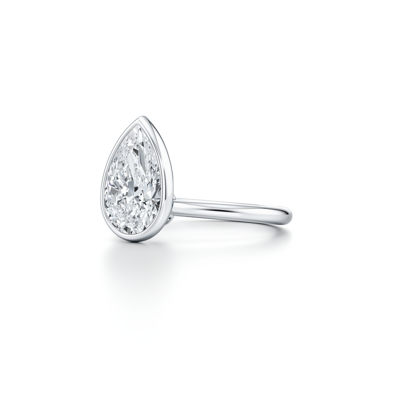 Chelsea Bezel Solitaire Lab Diamond Engagement Ring image 102