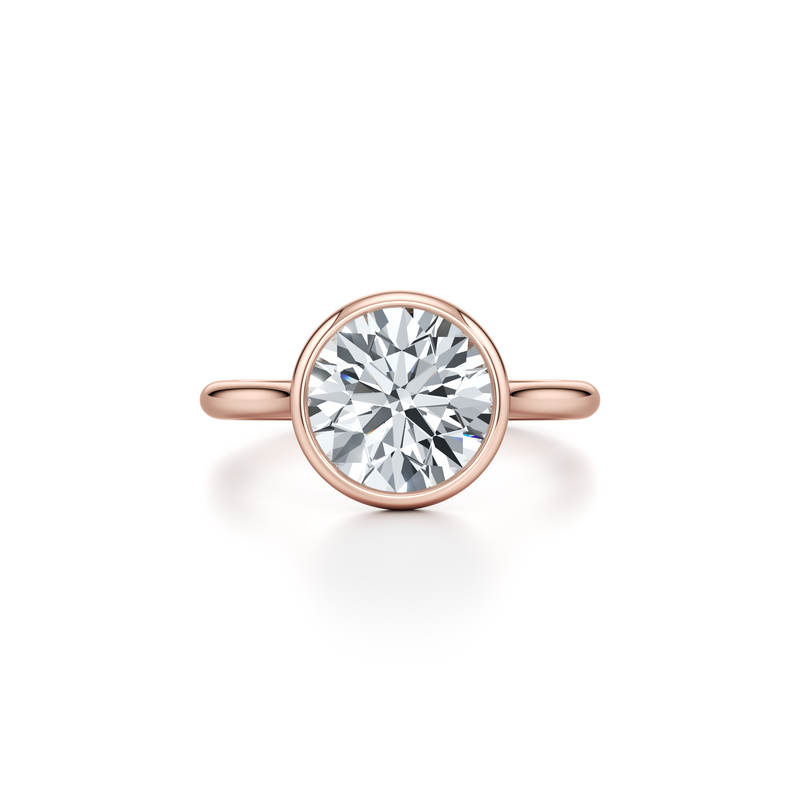 Chelsea Bezel Solitaire Lab Diamond Engagement Ring image 11