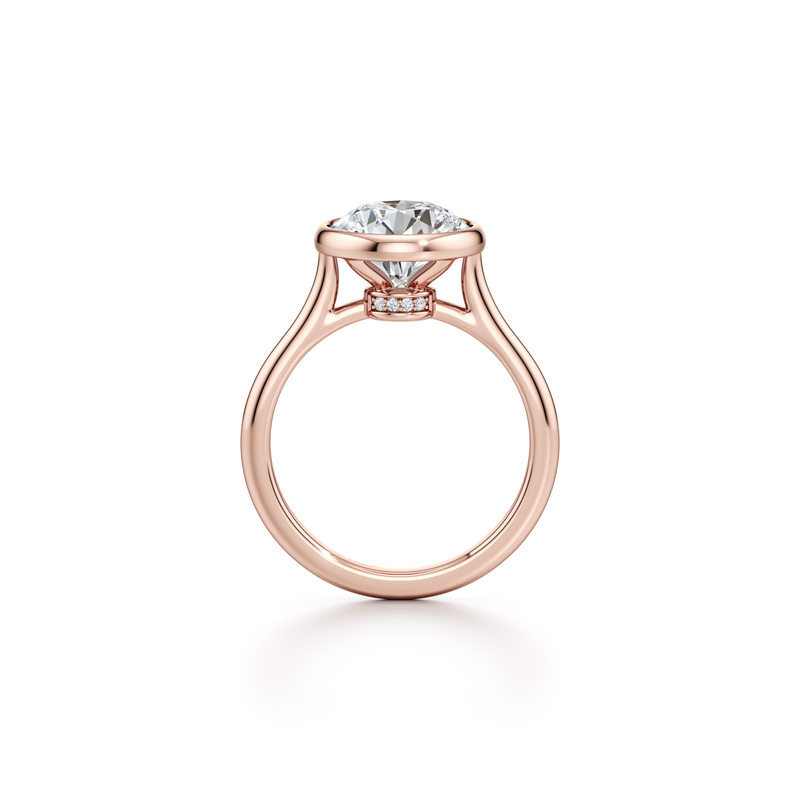 Chelsea Bezel Solitaire Lab Diamond Engagement Ring image 14