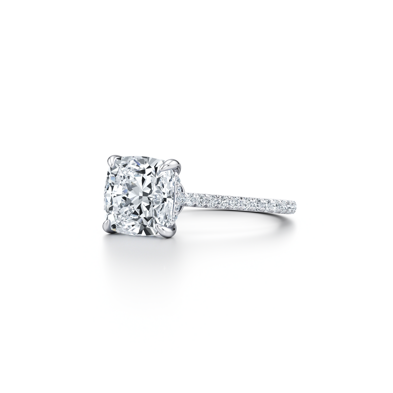 Chelsea Cushion Solitaire Lab Diamond Engagement Ring image 2